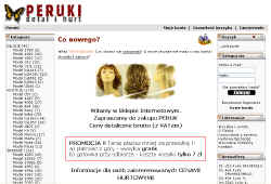 Peruki - sklep internetowy